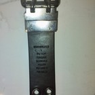 Men s Black Solid Grommet Belt Size L 1 5 In Wide Adjustable Silver Buckle