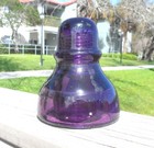 Great Darker Purple Cd 490 Agee Australian Glass Insulator  g 