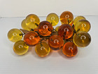 Vintage Mcm Lucite Acrylic Grapes Cluster Orange   Yellow 10 Inch