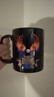 Harley-davidson Flaming Eagle Coffee Mug Black Raised Logo Inside Cup Vintage