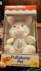 Fisher Price Puffalump White Bunny Rabbit Plush 1994 Rattle Heart 10 
