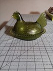 Vintage Glass Chicken Candy Dish
