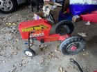 Vintage Power Trac Pedal Tractor   Trac Mate Metal Wagon