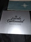 Lot Of 3 Lincoln Continental Brochures And Manual- 1974- First 50 Years  1960