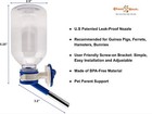  Patented No-drip Water Bottle feeder For Guinea Pigs hamsters bunnies