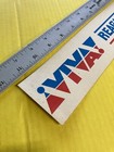  viva Reagan Bush  Bumper Sticker White W  Red   Blue Letters