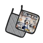 Old English Sheepdog The Chef Pair Of Pot Holders Dac6294pthd