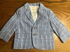 Nwt Janie And Jack Room To Bloom Tattersall Blazer Boys Jacket Size 6-12 Months