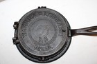 Antique Warnick   Leibrandt 7 8 Cast Iron Flipover Waffle Iron Circa 1800 s