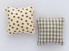 Dollhouse Miniature Throw Pillows 1 12 Scale Handmade Lot Of 2 Autumn Fall