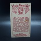 1929 Spinet R j Hill Our Empire  1 King George V Rare Tobacco Cigarette Card