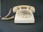 Vintage Bell Systems Western Electric Beige Rotary Dial Desk Telephone