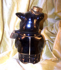 Vintage Sigma Alpha Mu Fraternity Ceramic Piggy Bank W  Lock  1963 Sam - Old