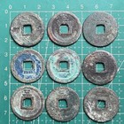 Lot Of 9 Pcs Ancient Chinese Coins Shao Ding Tong Bao              northen Song Dynasty