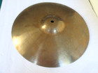 Older 14  Crash Drum Cymbal Brass Rock N Roll Top Unbranded