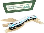 4-piece 6  Curved Wooden Train Track Value Booster Pack - Compatible With All  