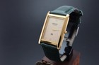 Vintage Seiko Slim Quartz Gold Dial Gentlemen s Wrist Watch - Free Shipping