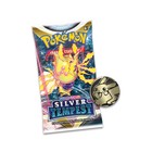 Pokemon Tcg  Sword   Shield - Silver Tempest 3 Booster Packs  Coin   Togetic Pro
