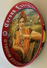 Vintage Mexican Corona Metal Beer Tray Gypsy Lady 13 Inch
