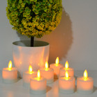 6pcs Luminara Moving Flicker Led Tea Lights With Timer For Wedding
