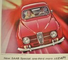 1966 Saab 96 Special Sedan Magazine Ad Excellent Original 66