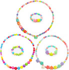 Toddler Necklace Bracelet  3 Sets Kids Jewelry For Girls Colorful Beads  Cost   