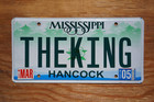 2005 Mississippi Vanity License Plate - The King - Elvis Rock N Roll Graceland