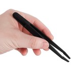 8pcs Plastic Precision Tweezers Set  Slant Flat Tip Tweezer Pointy curved Tips