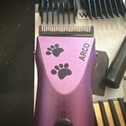 Wahl Animal Arco Pet Dog Cat Hair Clipper 2 Batteries Charger Purple - Light Use
