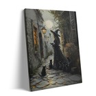 Vintage Halloween Poster Crow Wall Art Dark Academia Decor Victorian Gothic