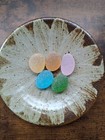 Beautiful Rare Color Sea Glass 5pcs  Surf Tumbled  Weathered  Beach Glass  153