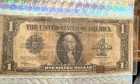 1923  1 One Silver Dollar    horse Blanket    Silver Certificate Large Note