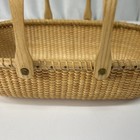Vtg Nantucket Lightship Basket Cape Cod Double Swivel Handles Oblong