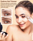 Eyebrow   Facial Hair Removal For Women  2 In 1 Rechargeable Eyebrow Trimmer   F