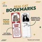 100pc Bookmark Set Cute Real Cats 20 Designs Cat Trivia reading Log Gift Nwt