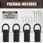 Eaceliy 4pcs 18000lbs Heavy Duty Removable D Ring Stake Pocket Tie Down