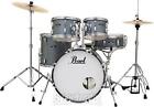 Pearl Roadshow 5-piece Complete Drum Set With Cymbals - 20  Kick - Charcoal
