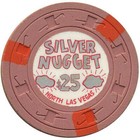 Silver Nugget Casino N  Las Vegas Nevada  25 Chip 1964