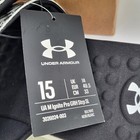Under Armour Ignite Pro Graphic Strap Slides Mens 15 Black White 3026024-003