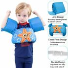 Kids Toddler Life Jacket Swim Aid Vest Child Arm Bands Floaties Pool Beach Blue