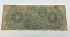 1886  2 Dollar Bill Large Size Silver Certificate Note Red Seal  7606