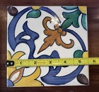 4 Vintage Viuva Lamego Lisboa Hand Painted Portuguese Portugal Ceramic Tile Set