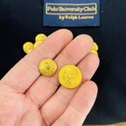 Ralph Lauren Polo Metal Set Of 10 15mm   20mm Gold Blazer Replacement Buttons