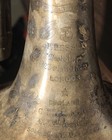 Besson London England Ny Cornet  prototype  Etched Flowers Design W Mouthpiece