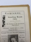 Antique C 1916 Sacramento Ca High Schoool Theater Program    shepard    Ephemera Vtg