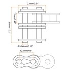 8pack  40-2 Double Roller Chain Connecting Links 12 7mm Pitch Chain Master Links