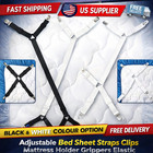 2 4 6 Pack Adjustable Bed Sheet Straps Clips Mattress Holder Grippers Elastic Us