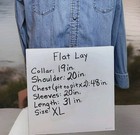 Vintage Levi Strauss Denim Shirt Mens Xl Western Long Sleeve Metal Snap Button
