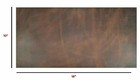Import Tooling Full Grain Leather Piece 10 x18  5 6oz 2mm 100  Cowhide  Brown