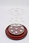 Dome Thimble Display Case Small Tabletop Glass acrylic  wood